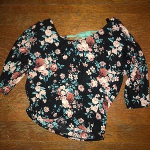 A blouse with a crossed back